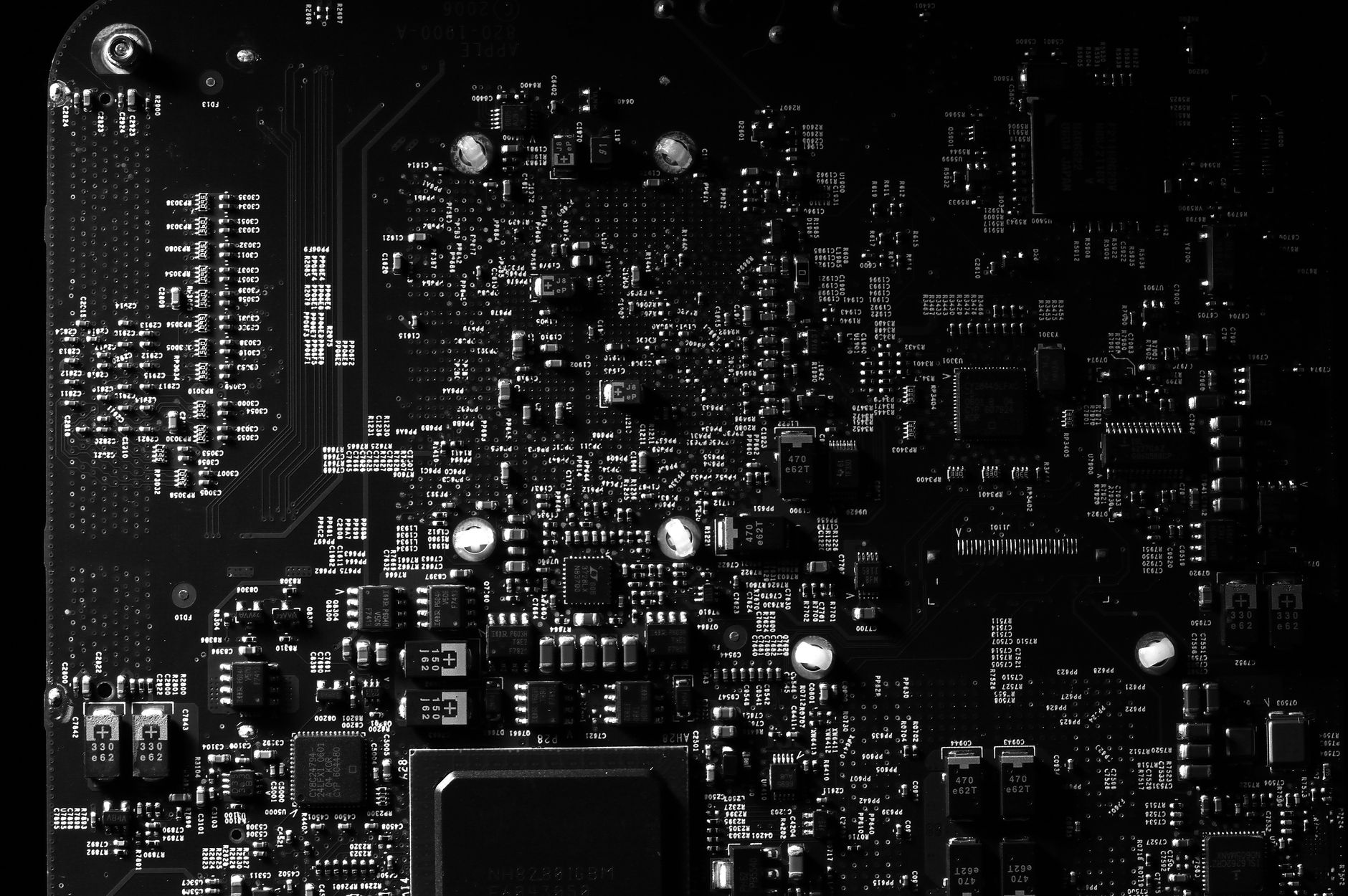 High tech electronics microchip hardware